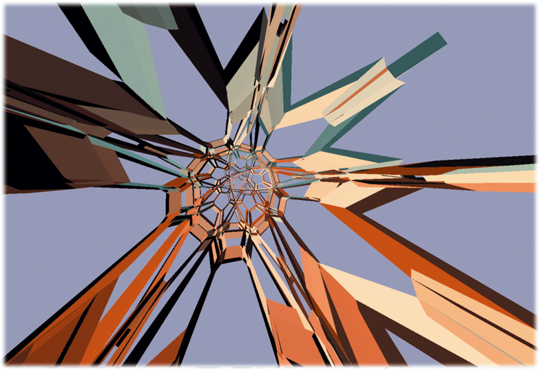 »Raumgitter« generiert mit Software Mathematica, für interaktiven Gebrauch, 2004
