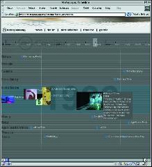 Snapshot of the Timeline interface