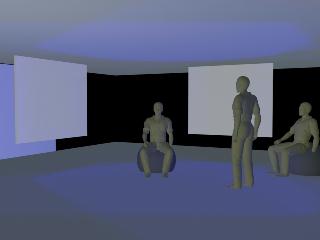3D simulation of the memory room