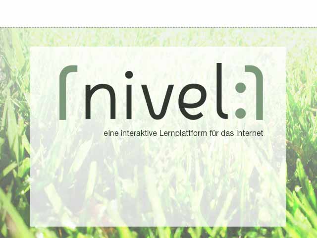 Nivel, eine interaktive Lernplattform für das Internet